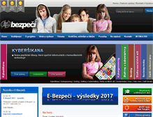 Tablet Screenshot of e-bezpeci.cz